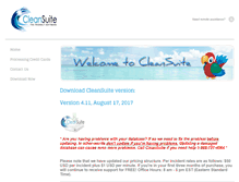 Tablet Screenshot of cleansuite.com
